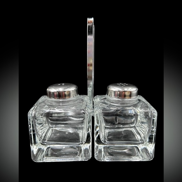 Clear Table craft glass set salt and pepper. - Picture 5 of 8